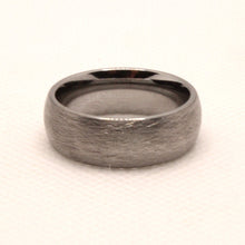 Load image into Gallery viewer, Tungsten Carbide Domed Plain Smooth Simple Brushed Finish Wedding Band Ring 8mm
