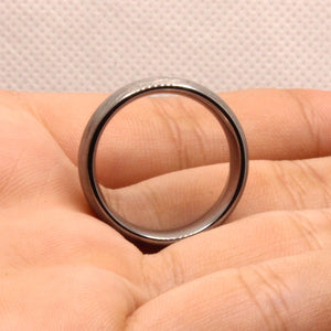 Tungsten Carbide Domed Plain Smooth Simple Brushed Finish Wedding Band Ring 8mm