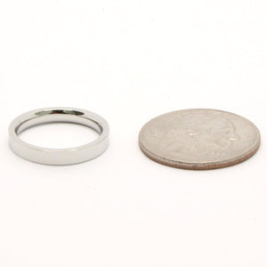 Stainless Steel Plain High Polish Matte Finish Wedding Thumb/Toe Ring Band 2-5mm