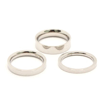 Load image into Gallery viewer, Stainless Steel Plain High Polish Matte Finish Wedding Thumb/Toe Ring Band 2-5mm
