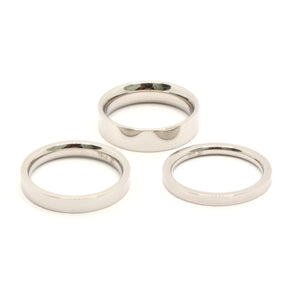 Stainless Steel Plain High Polish Matte Finish Wedding Thumb/Toe Ring Band 2-5mm