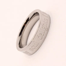 Load image into Gallery viewer, Stainless Steel Etched Song of Solomon 3:4 Bible Verse Wedding Band Ring 5mm
