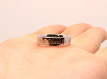 Load image into Gallery viewer, Stainless Steel Etched Song of Solomon 3:4 Bible Verse Wedding Band Ring 5mm
