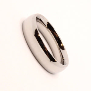 Stainless Steel Smooth Short Domed High Polish Wedding Band Thumb Ring 5mm