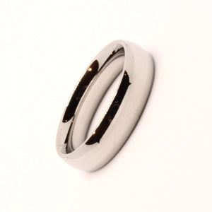 Stainless Steel Smooth Short Domed High Polish Wedding Band Thumb Ring 5mm