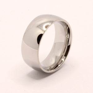 Stainless Steel Smooth Plain Domed High Polish Wedding Band Thumb Ring 8mm