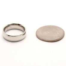 Load image into Gallery viewer, Stainless Steel Plain Domed High Polish Wedding 2-10mm Thumb/Toe Ring Band
