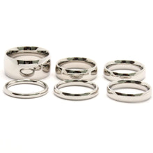 Load image into Gallery viewer, Stainless Steel Plain Domed High Polish Wedding 2-10mm Thumb/Toe Ring Band
