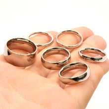 Load image into Gallery viewer, Stainless Steel Plain Domed High Polish Wedding 2-10mm Thumb/Toe Ring Band
