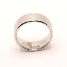 Load image into Gallery viewer, Stainless Steel Christian Lord&#39;s Prayer Bullnose Edges Wedding Ring Band 8mm
