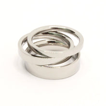 Load image into Gallery viewer, Stainless Steel Plain High Polish Matte Finish Wedding Thumb/Toe Ring Band 2-5mm
