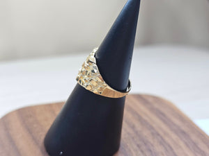 10K Yellow Gold Nugget Ring