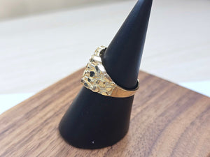 10K Yellow Gold Nugget Ring