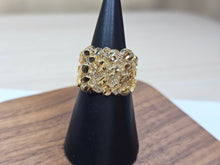 Load image into Gallery viewer, 10K Yellow Gold Nugget Ring
