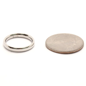 Stainless Steel Plain Domed High Polish Wedding 2-10mm Thumb/Toe Ring Band