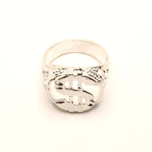 Load image into Gallery viewer, 925 Sterling Silver Detailed Dollar Sign Diamond Cut Finish 3/4 Inch Wide, Sizes 8-13 Ring
