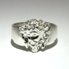 Load image into Gallery viewer, 925 Sterling Silver Jesus Christ Crown of Thorns Diamond Cut Finish Ring
