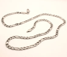 Load image into Gallery viewer, Stainless Steel Figaro Link 5.5mm Wide, Sizes 20-30 Inches Chain Necklace
