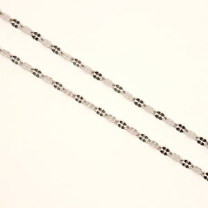 Stainless Steel Miniature Coffee Bean 2.5mm, Sizes 16-24 Inches Chain Necklace