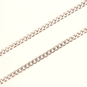 Stainless Steel Curb Link 1/8 Inch Wide, Sizes 16-24 Inches Chain Necklace