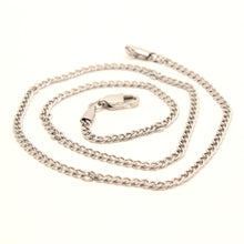 Load image into Gallery viewer, Stainless Steel Curb Link 1/8 Inch Wide, Sizes 16-24 Inches Chain Necklace
