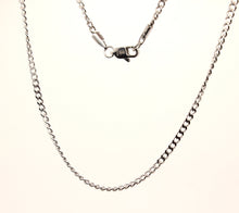 Load image into Gallery viewer, Stainless Steel Curb Link 1/8 Inch Wide, Sizes 16-24 Inches Chain Necklace
