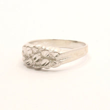 Load image into Gallery viewer, 925 Sterling Silver Diamond Cut Finish Nugget Ring
