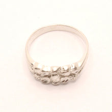 Load image into Gallery viewer, 925 Sterling Silver Diamond Cut Finish Nugget Ring
