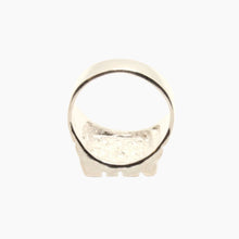 Load image into Gallery viewer, 925 Sterling Silver Large Diamond Cut Finish Square 9/16 Inch Wide, Sizes 8-13 Nugget Ring
