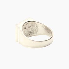 Load image into Gallery viewer, 925 Sterling Silver Large Diamond Cut Finish Square 9/16 Inch Wide, Sizes 8-13 Nugget Ring
