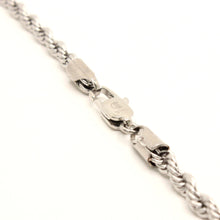 Load image into Gallery viewer, Stainless Steel Textured Rope 3/16 Inch Wide, Sizes 16-30 Inches Chain Necklace
