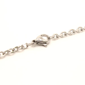 Stainless Steel Miniature Cable Link 3mm Wide, Sizes 16-24 Inches Chain Necklace