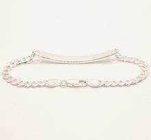 Load image into Gallery viewer, 925 Sterling Silver 5mm Wide Personalized Custom Engraved Curb Link ID Bracelet
