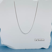 Load image into Gallery viewer, 925 Sterling Silver Snake 1.2mm Chain Necklaces &amp; Bracelets
