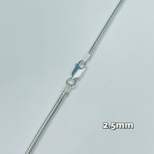 Load image into Gallery viewer, 925 Sterling Silver Snake 2.5mm Chain Necklaces &amp; Bracelets
