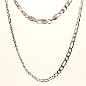 Stainless Steel Figaro Link 5.5mm Wide, Sizes 20-30 Inches Chain Necklace