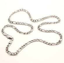 Load image into Gallery viewer, Stainless Steel Figaro Link 5.5mm Wide, Sizes 20-30 Inches Chain Necklace
