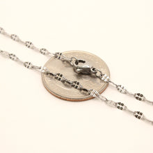 Load image into Gallery viewer, Stainless Steel Miniature Coffee Bean 2.5mm, Sizes 16-24 Inches Chain Necklace
