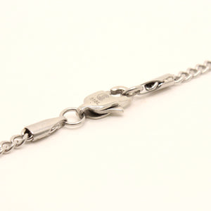 Stainless Steel Curb Link 1/8 Inch Wide, Sizes 16-24 Inches Chain Necklace