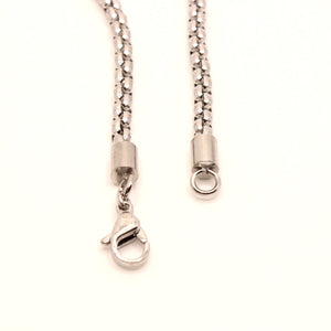 Stainless Steel 3.6mm, Sizes 18-24 Inches Cylindrical Round Box Chain Necklace