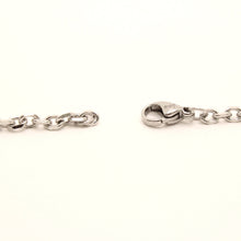 Load image into Gallery viewer, Stainless Steel Miniature Cable Link 3mm Wide, Sizes 16-24 Inches Chain Necklace
