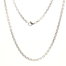 Load image into Gallery viewer, Stainless Steel Miniature Cable Link 3mm Wide, Sizes 16-24 Inches Chain Necklace
