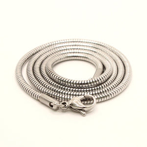 Stainless Steel Snake 1/16 Inch Wide, Sizes 18-30 Inches Chain Necklace