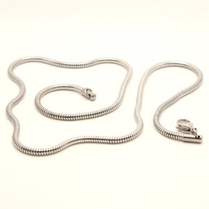 Stainless Steel Snake 1/16 Inch Wide, Sizes 18-30 Inches Chain Necklace