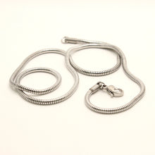 Load image into Gallery viewer, Stainless Steel Snake 1/16 Inch Wide, Sizes 18-30 Inches Chain Necklace
