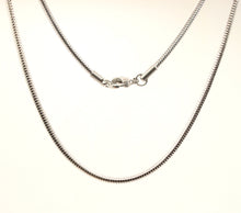 Load image into Gallery viewer, Stainless Steel Snake 1/16 Inch Wide, Sizes 18-30 Inches Chain Necklace
