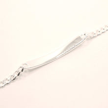 Load image into Gallery viewer, 925 Sterling Silver 5mm Wide Personalized Custom Engraved Curb Link ID Bracelet
