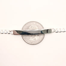 Load image into Gallery viewer, 925 Sterling Silver 5mm Wide Personalized Custom Engraved Curb Link ID Bracelet
