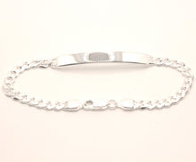 Load image into Gallery viewer, 925 Sterling Silver 5mm Wide Personalized Custom Engraved Curb Link ID Bracelet
