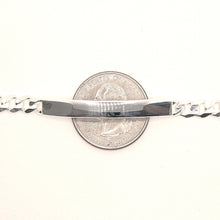 Load image into Gallery viewer, 925 Sterling Silver 6mm Wide Personalized Custom Engraved Curb Link ID Bracelet
